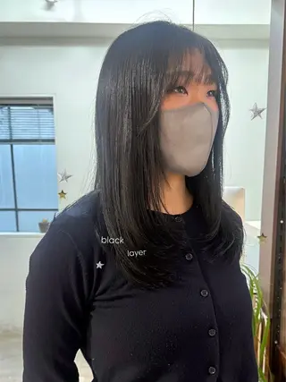 セミロング カラー 暖色カラー/レイヤー 🌙 オノユリカのヘアスタイル