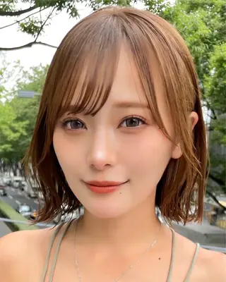 ミディアム SYUN/ 縮毛矯正/髪質改善のヘアスタイル