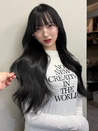 ロング カラー meby所属・🩵福岡ブリーチなし カラー/紫音🩵のヘアスタイル