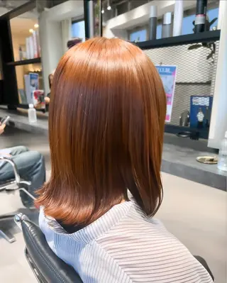 ミディアム カラー 和夢/メンズカット/ パーマ/ハイトーンのヘアスタイル