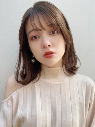 ミディアム カラー 🪭risa 暖色/レイヤー🪭のヘアスタイル