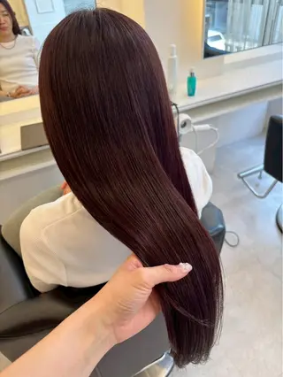 ロング カラー ParveMix 岡本えりかのヘアスタイル