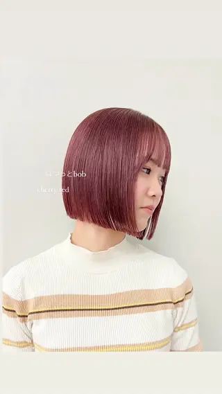 ミディアム コノカ/暖色カラー/ 透明感カラーのヘアスタイル