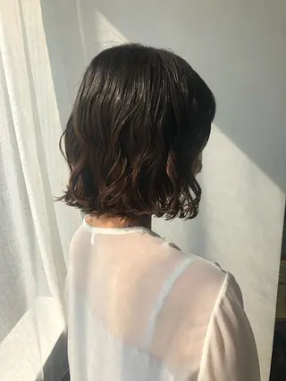 ショート パーマ ロングパーマ木村 ボブパーマのヘアスタイル