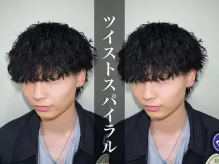 ショート パーマ メンズ パーマ職人DAIKI ツイスパ/波巻きのヘアスタイル