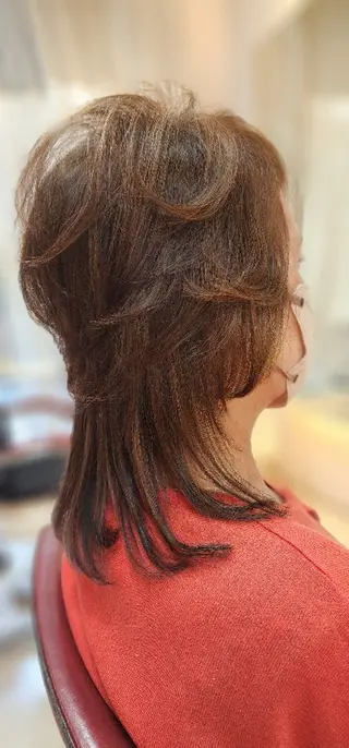 セミロング カラー hairmake Juinのヘアスタイル