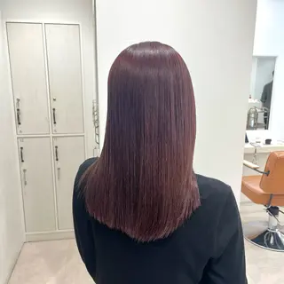 ロング カラー ヘアアレンジ 🐰あみ【艶カラー/ 縮毛矯正】🫧のヘアスタイル