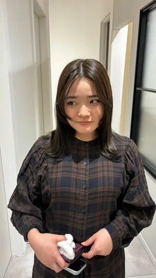 ミディアム ボブカット/ 天王寺美容室/ホノカのヘアスタイル