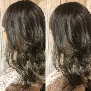 セミロング カラー ヘアサロンオスカー 岸和田蛸地蔵店のヘアスタイル