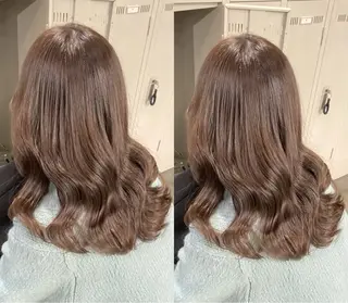 セミロング カラー IS所属・横浜美容室/透明感 カラー/レイヤーのヘアスタイル