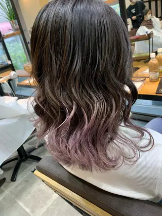 ミディアム カラー 天野 開のヘアスタイル