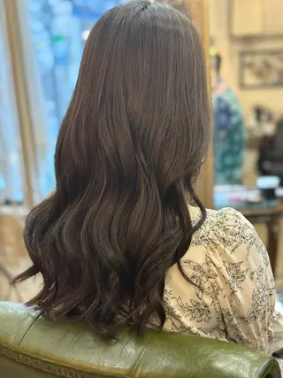セミロング 新宿御苑/艶髪カラー 髪質改善/山口のヘアスタイル
