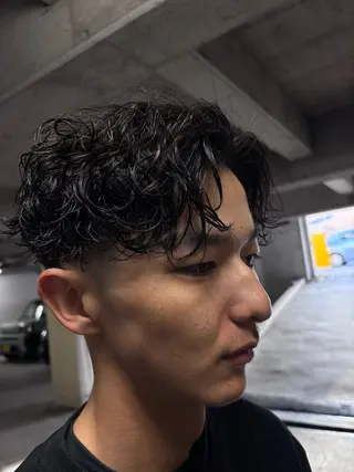 パーマ メンズ 田中 大空のヘアスタイル