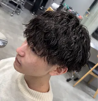 ショート パーマ メンズ 松下 友希 【fifth】のヘアスタイル