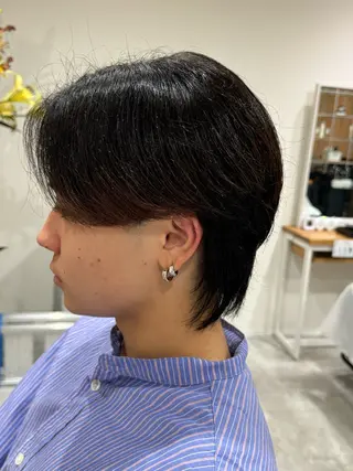 パーマ メンズ 河崎 航大のヘアスタイル
