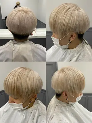 ショート カラー パーマ ヘアアレンジ メンズ 🔥メンズパーマ特 化🔥渡辺一翔🔥のヘアスタイル