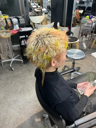 ショート カラー メンズ 透明感カラー ／ カット ／ コハのヘアスタイル