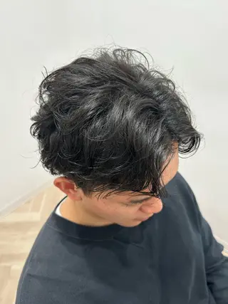 パーマ メンズ メンズパーマ メンズカット/石川のヘアスタイル