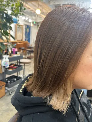 ミディアム カラー hair living　Liko 池袋西口店所属・しば たのヘアスタイル