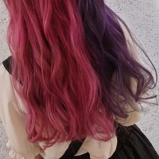 ロング カラー ヘアアレンジ かわい ゆうな 髪質改善/縮毛矯正のヘアスタイル