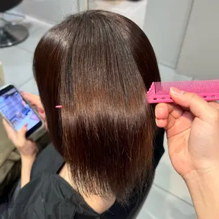 ショート 暖色/レイヤーカット /艶髪/髪質改善/のマツエク・マツパデザイン