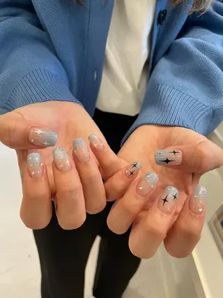 ネイル 束感まつ毛/ネイル/ LED♥KIRARAのマツエク・マツパデザイン