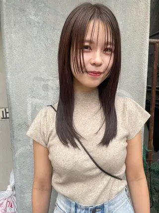 ロング さの あやねのヘアスタイル