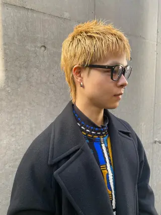 ショート カラー メンズ 菊池大一 溝の口パーマのヘアスタイル