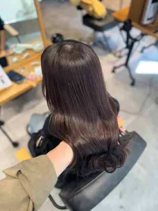 ロング 宮本 優のヘアスタイル