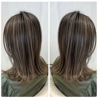 セミロング 保子 祐里香のヘアスタイル