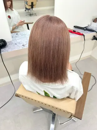ミディアム ブリーチカラー🦋‪ 田中さくらのヘアスタイル