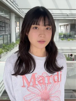 セミロング 園田 渉 ◤SHIKIO◢のヘアスタイル