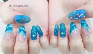 セミロング ネイル ネイルスタジオ シェイクユアハンズのネイルデザイン