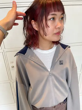 ミディアム パーマ 鶴岡で縮毛矯正なら お任せ！ハヤシナオミのヘアスタイル