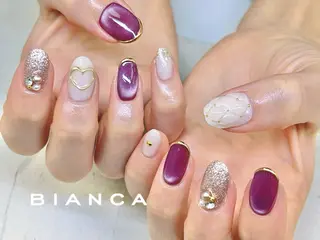 ネイル ネイルサロンビアンカ 大宮店長 モリサワのネイルデザイン