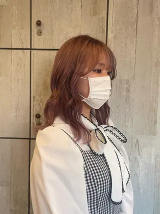 カラー ベージュ/透明感/ 桃子🎀のヘアスタイル