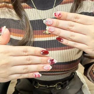 ネイル 🍄Rina🍄 韓国風ネイルのネイルデザイン