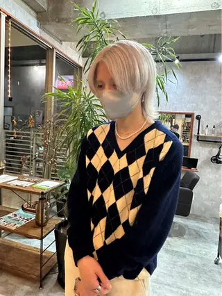 カラー メンズ C'LD Hair Produce【シールドヘアープロデュース】所属・シールドヘアー/那覇 /縮毛矯正/ブリーチのヘアスタイル