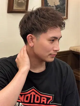 ショート メンズ ヒロ銀座 バーバーショップ神楽坂所属・ひらお あおとのヘアスタイル