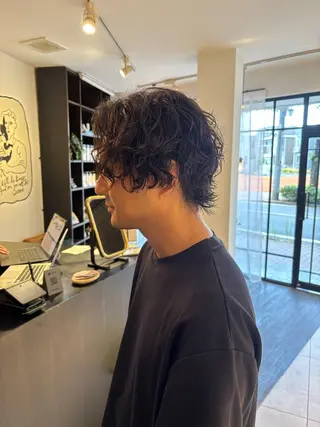 ショート メンズパーマ/ 上原琉介のヘアスタイル