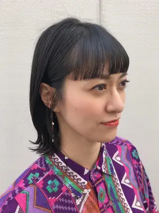 ショート パーソナルカラー 藤本夢のヘアスタイル