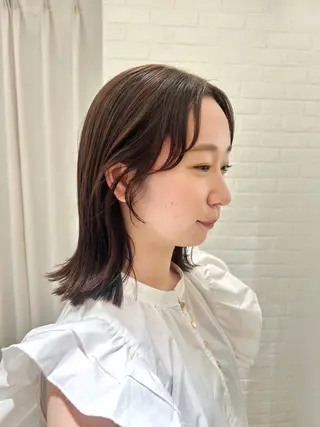 セミロング カラー 似合わせhair 〻 mikiのヘアスタイル