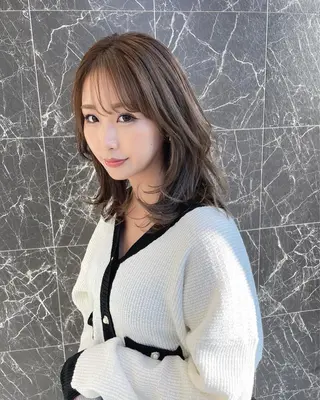 ミディアム チダアキフミ Ash大森のヘアスタイル