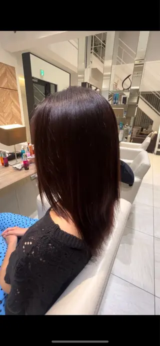 セミロング カラー m.slashセンター南店所属・かどの あゆみのヘアスタイル