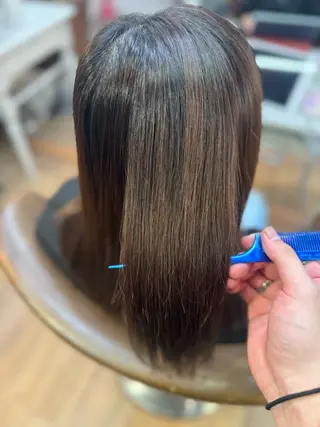 セミロング カット/ブリーチ/パ ーマ⚡️ひりゅう⚡️のヘアスタイル