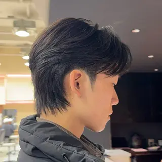 パーマ メンズ 韓国レイヤー/センタ ーパート/坂本翔のヘアスタイル