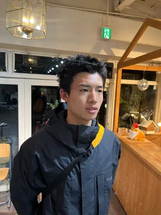 ショート パーマ メンズ chikashitsu所属・Junmi/ﾁｶｼﾂ /堀江のヘアスタイル