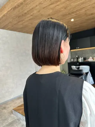 ショート 【縮毛矯正髪質改善】 中山健太のヘアスタイル