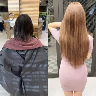 ロング カラー ヘアアレンジ TATSUYA アートディレクターのヘアスタイル