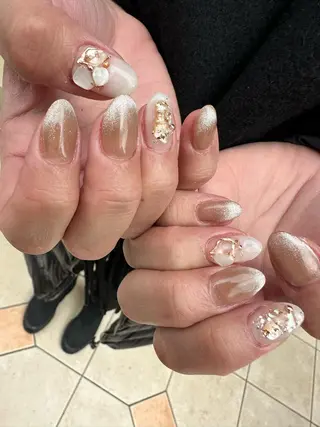 ロング カラー ヘアアレンジ キッズ ネイル マツエク・マツパ アイブロウ 福田 加奈のネイルデザイン